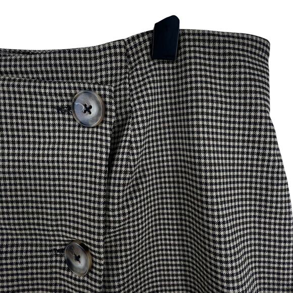 Modcloth Plaid Skirt Size 14 NEW Midi Wrap Buttons Brown - Picture 3 of 5